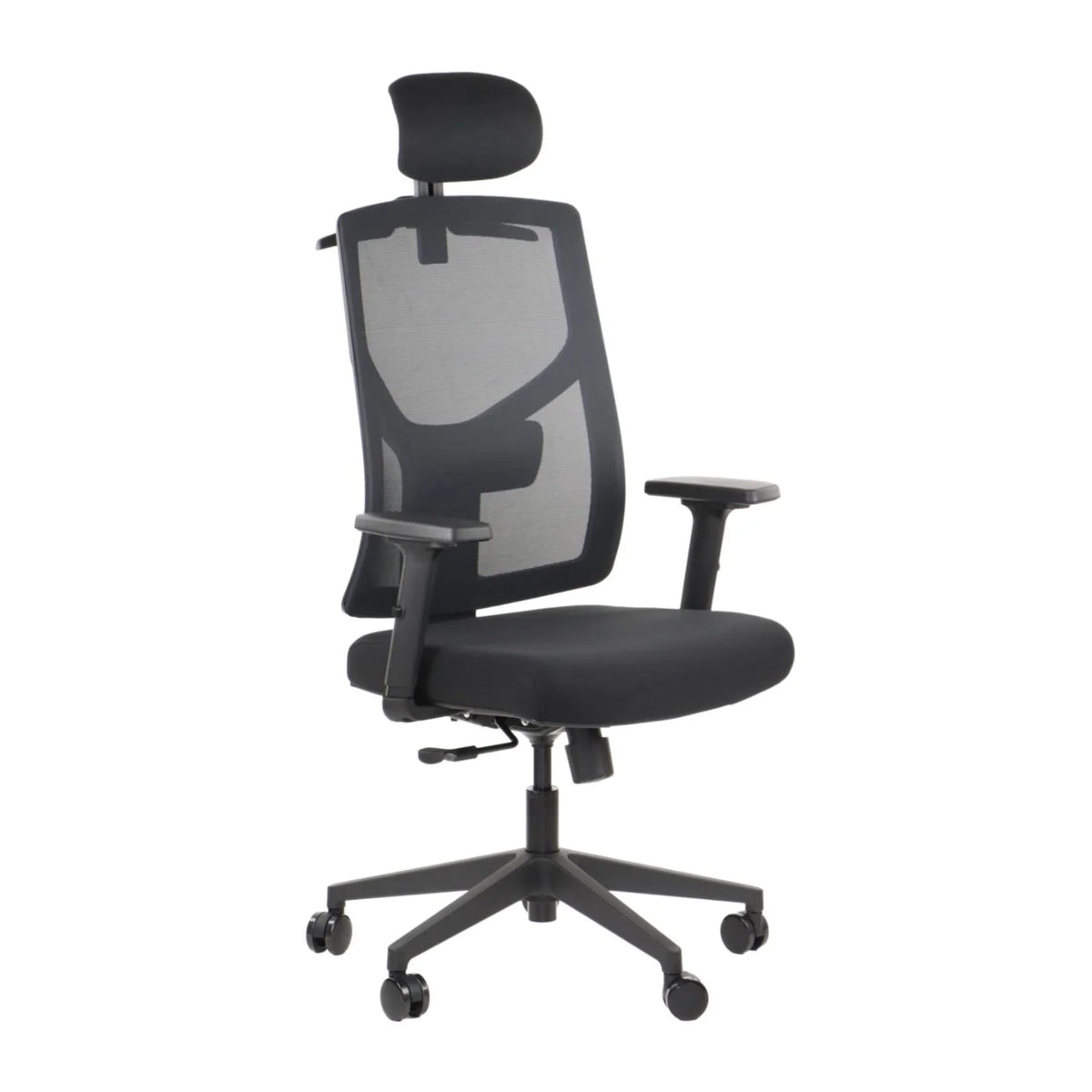 Proizvod je ergonomska uredska stolica, točnije model Curtiz. Stolica ima visoki naslon s mrežastim dizajnom za prozračnost, podesive naslone za ruke i podstavljeno sjedalo za udobnost. Montirana je na bazu s pet krakova s kotačićima za laku mobilnost.