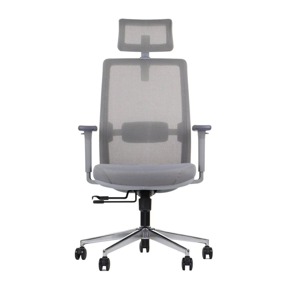 Proizvod je ergonomska uredska stolica, točnije model Cutler GF. Stolica ima visoki naslon za leđa s mrežastim dizajnom za prozračnost, podesive naslone za ruke i podstavljeno sjedalo za udobnost. Montirana je na kromiranu bazu s kotačićima za mobilnost.