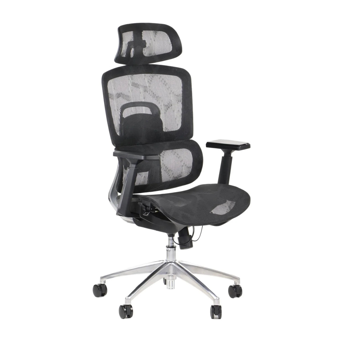 Proizvod je ergonomska uredska stolica, točnije model Ergonew A1. Stolica se odlikuje modernim dizajnom s mrežastim naslonom za leđa i sjedalom za prozračnost, podesivim naslonima za ruke i visokim naslonom za potporu. Postavljena je na bazu s pet krakova s kotačićima za mobilnost.