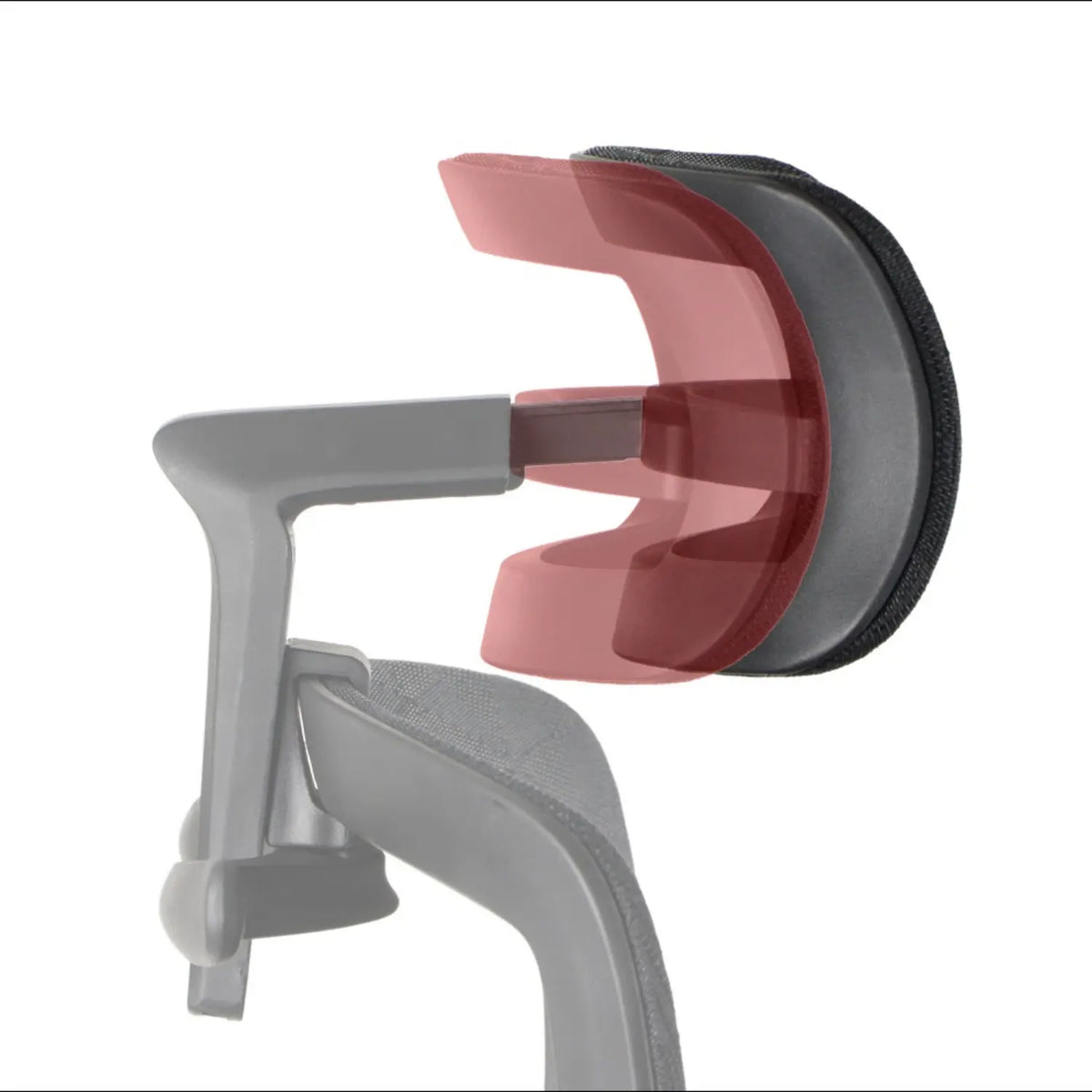 Slika prikazuje ergonomsku uredsku stolicu, točnije model Ergonew S1A. Ističe krupan plan dizajna naslona za ruke, koji sadrži podstavljenu potporu koja se čini podesivom za veću udobnost. Naslon za ruke spojen je na elegantan, moderan okvir, naglašavajući ergonomske značajke stolice.