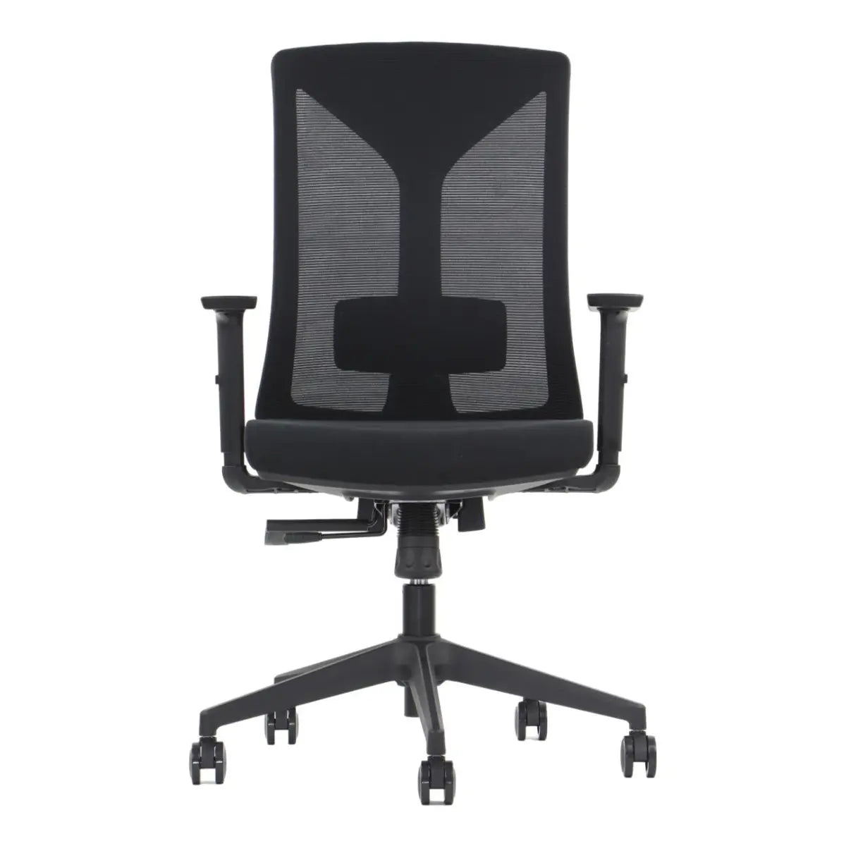 Proizvod je ergonomska uredska stolica, točnije model Hager. Stolica ima naslon za leđa od mrežaste tkanine za prozračnost, podesive naslone za ruke i elegantan dizajn s bazom u pet točaka i rotirajućim kotačićima za mobilnost.
