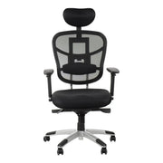 Proizvod je ergonomska uredska stolica, točnije model HN-5018. Stolica ima mrežasti naslon za leđa za prozračnost, podstavljeno sjedalo za udobnost i podesive naslone za ruke. Ima moderan dizajn sa srebrnim postoljem i rotirajućim kotačićima za mobilnost.