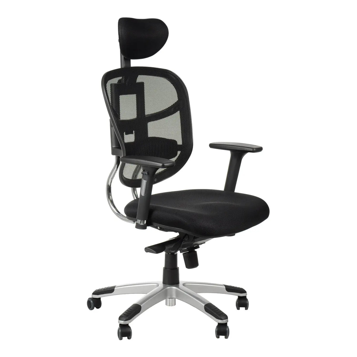 Proizvod je ergonomska uredska stolica, model HN-5018. Sadrži mrežasti naslon za leđa za prozračnost, podstavljeno sjedalo za udobnost, podesive naslone za ruke i naslon za glavu. Stolica je dizajnirana za optimalnu potporu tijekom dugih sati sjedenja.