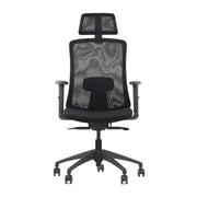 Proizvod je ergonomska uredska stolica, točnije model Morton. Stolica ima naslon od crne mrežaste tkanine za prozračnost, podstavljeno sjedalo za udobnost i podesive naslone za ruke. Dizajnirana je da pruži potporu tijekom dugih sati sjedenja, što je čini prikladnom za uredska okruženja.