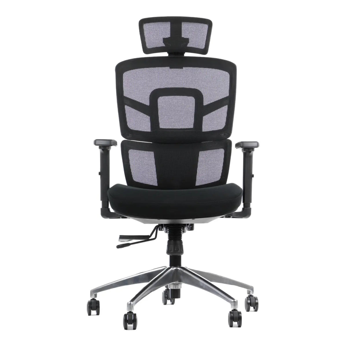 Proizvod je ergonomska uredska stolica, točnije model Trex. Stolica ima moderan dizajn s mrežastim naslonom za prozračnost, podesivim naslonima za ruke i podstavljenim sjedalom, a sve je oslonjeno na bazu s pet krakova s kotačićima za mobilnost.