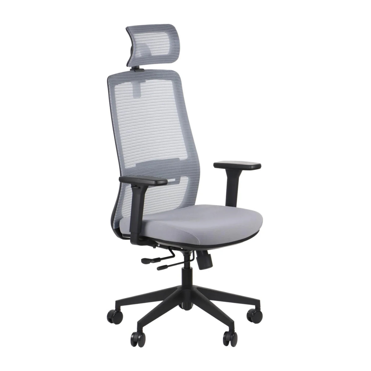 Proizvod je ergonomska uredska stolica, točnije model Wister. Stolica ima mrežasti naslon za leđa za prozračnost, podstavljeno sjedalo u svijetlosivoj boji i podesive naslone za ruke. Dizajnirana je za udobnost i potporu tijekom dugih sati sjedenja.