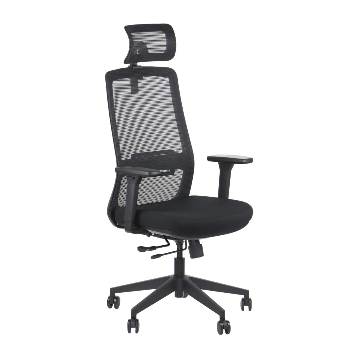 Proizvod je ergonomska uredska stolica, točnije model Wister. Stolica ima elegantan crni dizajn s mrežastim naslonom za prozračnost, podesivim naslonima za ruke i podstavljenim sjedalom. Dizajnirana je da pruži udobnost i potporu za duge sate sjedenja.