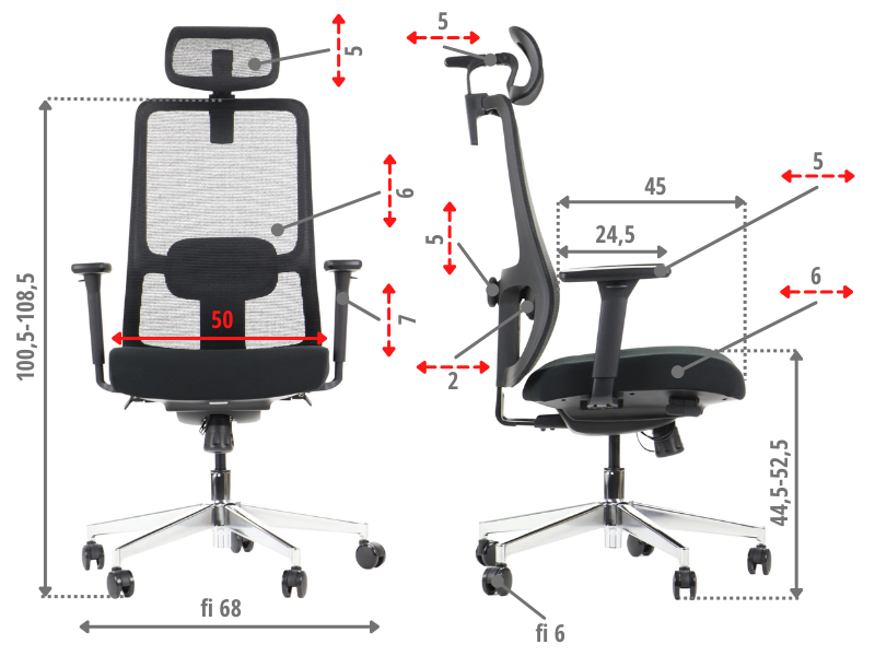 Ergonomska uredska stolica Stema XELO