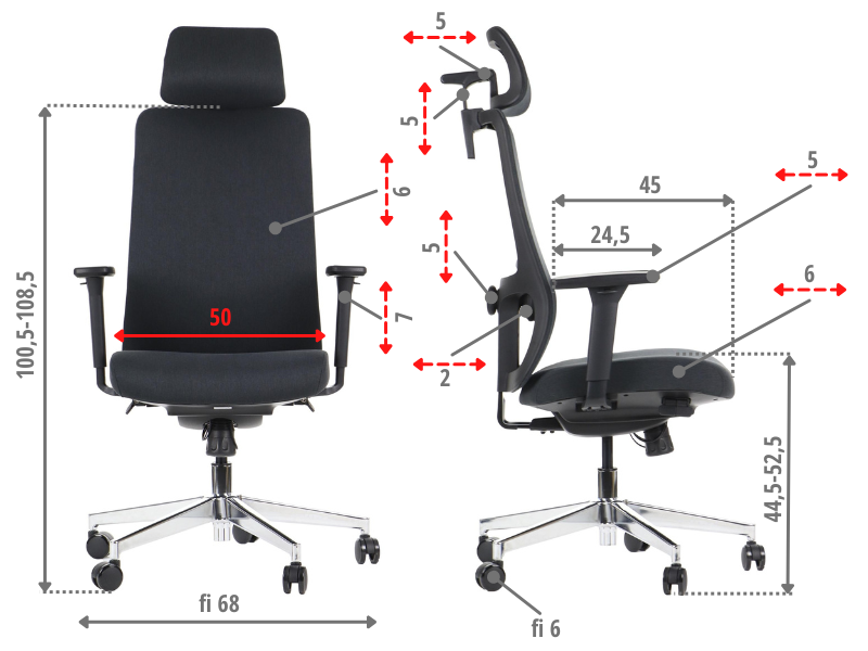 Ergonomska uredska stolica Stema XELO