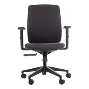 Proizvod je ergonomska uredska stolica, model ZN-605. Stolica se odlikuje jednostavnim dizajnom s presvlakom od tamne tkanine, podesivim naslonima za ruke i bazom u pet točaka s kotačićima za mobilnost. Cjelokupni izgled je moderan i prikladan za uredska okruženja.