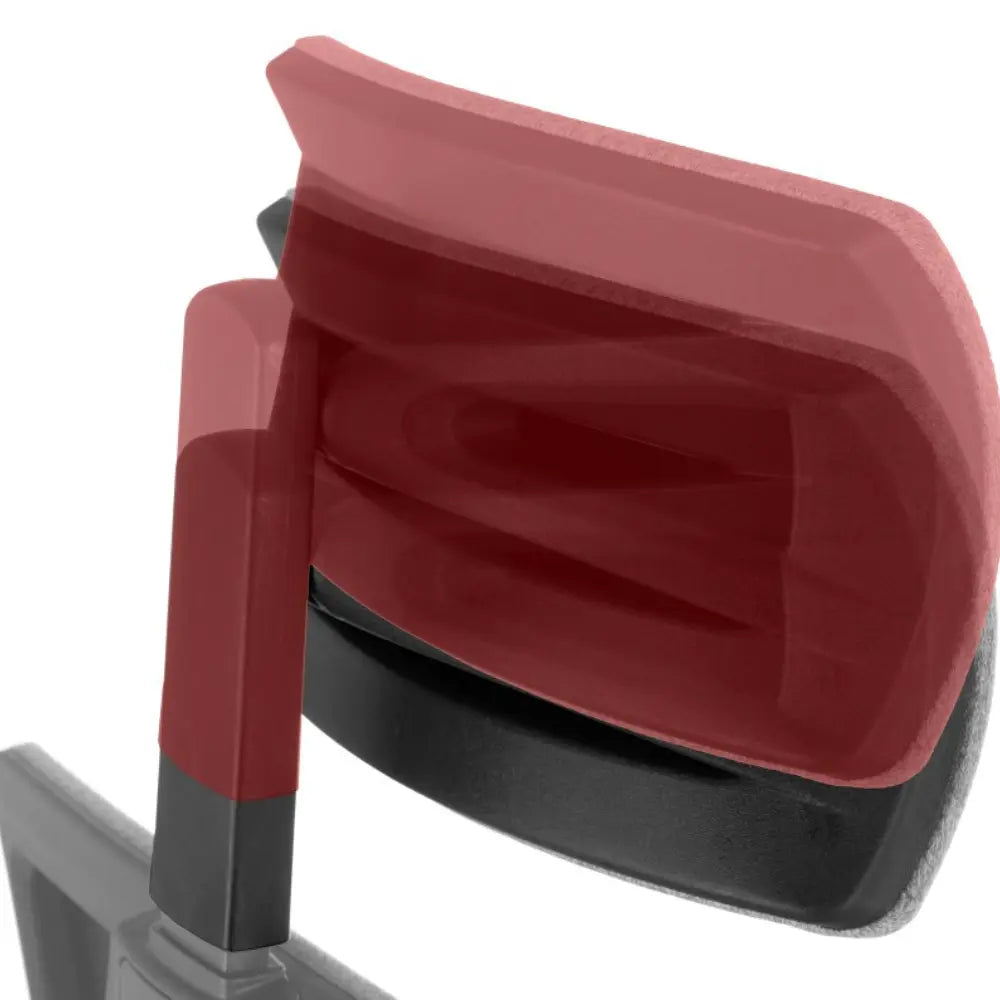 Slika prikazuje ergonomsku uredsku stolicu, točnije model "ZN-807-B." Prikazuje krupan plan naslona za ruke na stolici, koji ima elegantan dizajn s oblikovanom površinom za udobnost. Čini se da je naslon za ruke podesiv, što poboljšava ergonomske značajke stolice.