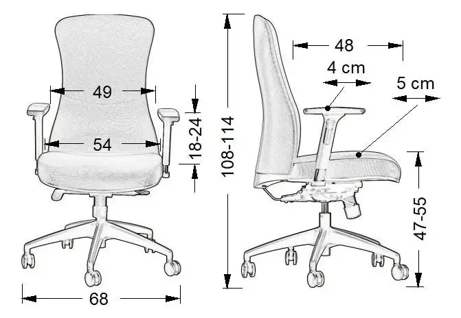 Ergonomska uredska stolica KENTON