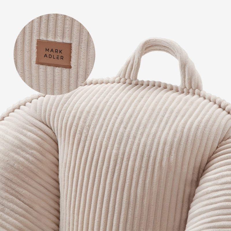 Mark Adler Samtasta fotelja vreća s naslonom Comfy 4.0 Beige - slika 2