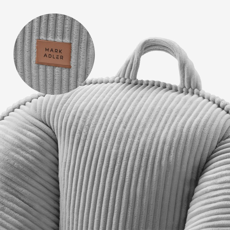 Mark Adler samtasta vreća za sjedenje s naslonom Comfy 4.0 Grey - slika 4
