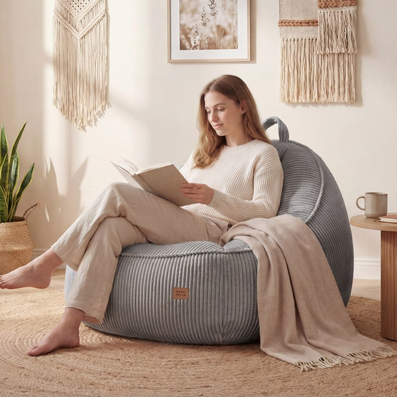 Mark Adler samtasta vreća za sjedenje s naslonom Comfy 4.0 Grey - slika 8