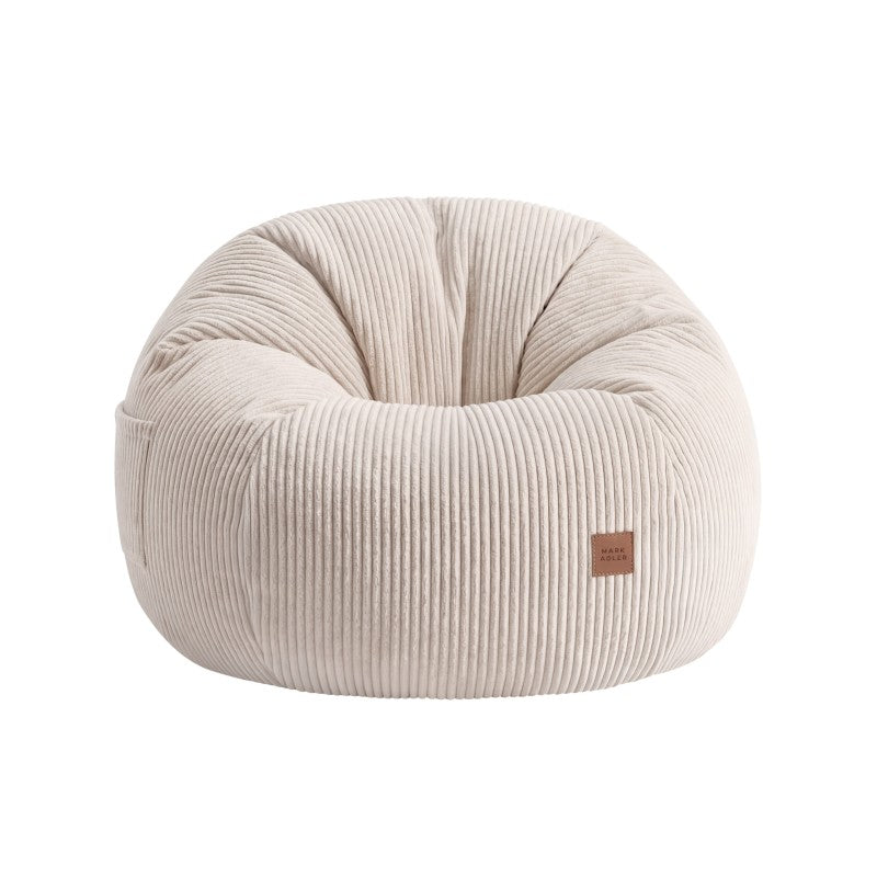 Mark Adler baršunasta vreća fotelja s osloncem za noge Comfy 3.0 Beige - slika 7