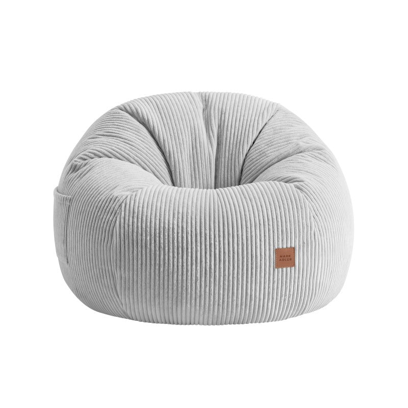 Mark Adler baršunasta fotelja vreća s osloncem za noge Comfy 3.0 Grey - slika 8
