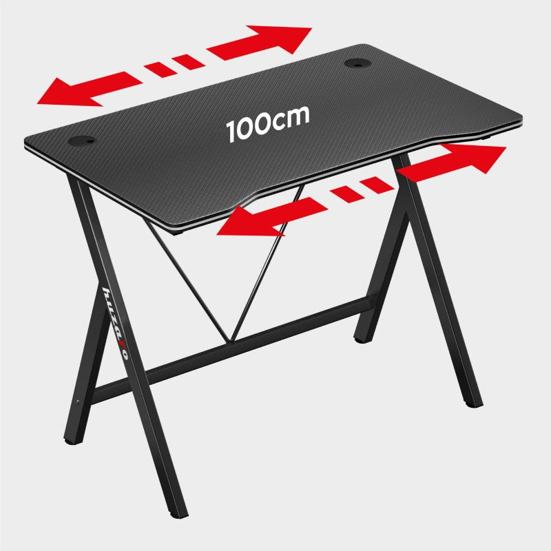 Huzaro Hero 1.4 Black 100 cm gaming stol - slika 11