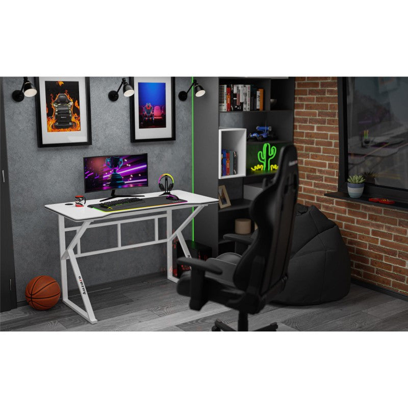 Huzaro Hero 1.6 White 120 cm gaming stol - slika 12