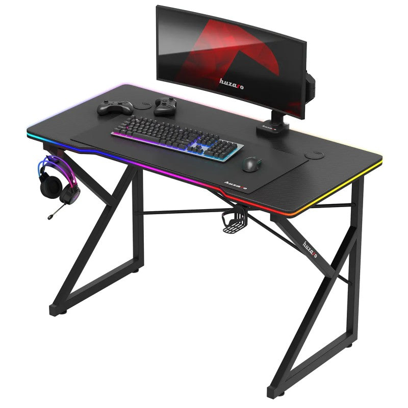 Huzaro Hero 1.7 RGB Black 120 cm gaming stol - slika 8