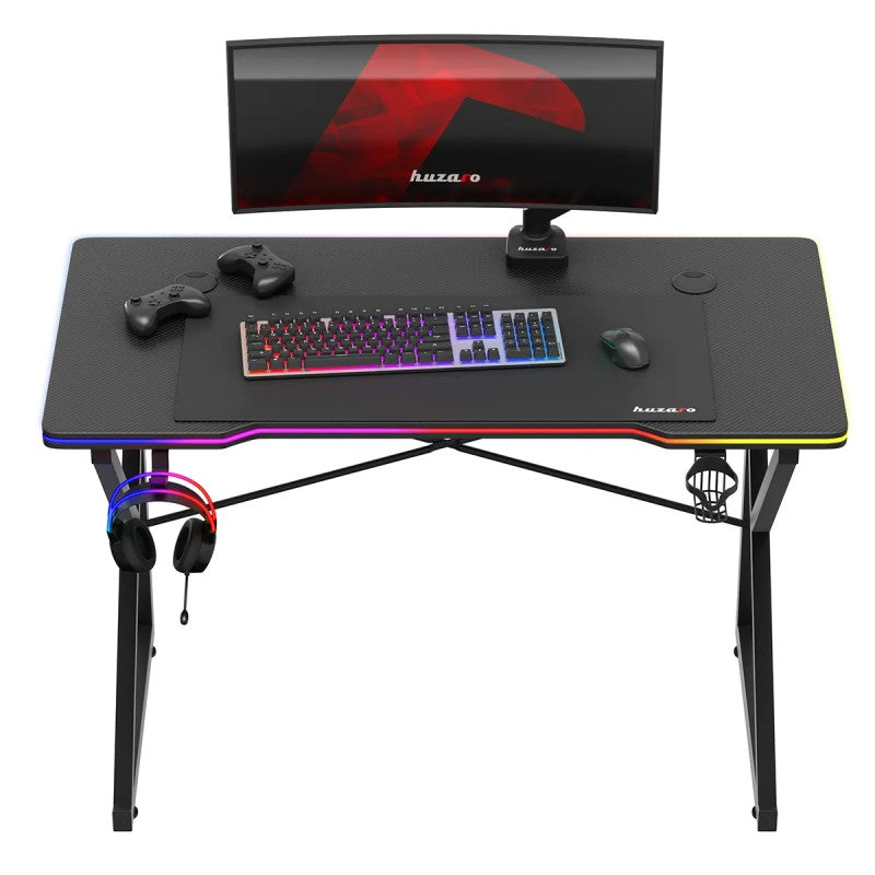 Huzaro Hero 1.7 RGB Black 120 cm gaming stol - slika 10
