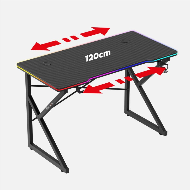 Huzaro Hero 1.7 RGB Black 120 cm gaming stol - slika 12