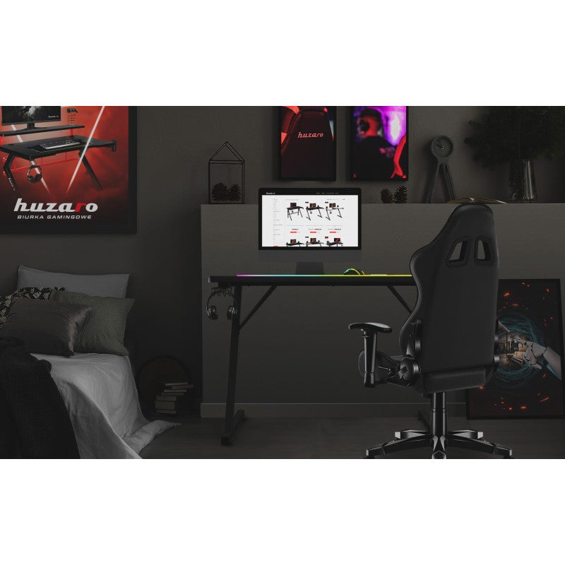 Huzaro Hero 1.8 Black 100 cm gaming stol - slika 12