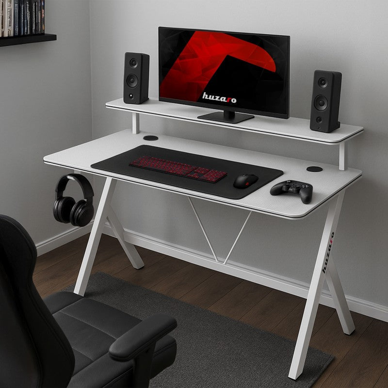 Huzaro Hero 1.9 White 120 cm gaming stol - slika 7