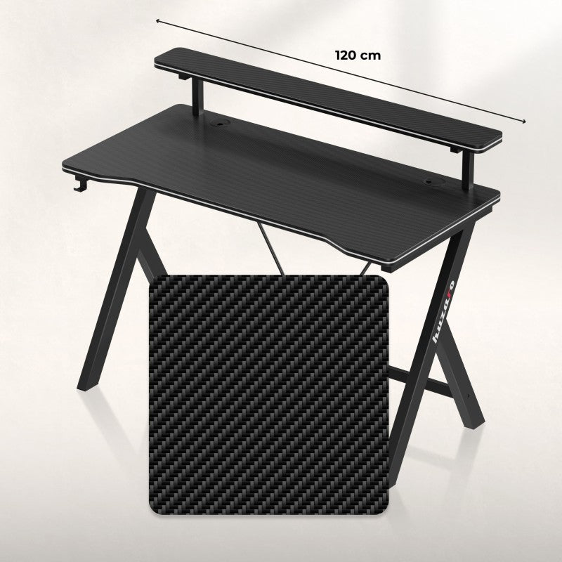 Huzaro Hero 1.9 Black 120 cm gaming stol - slika 4