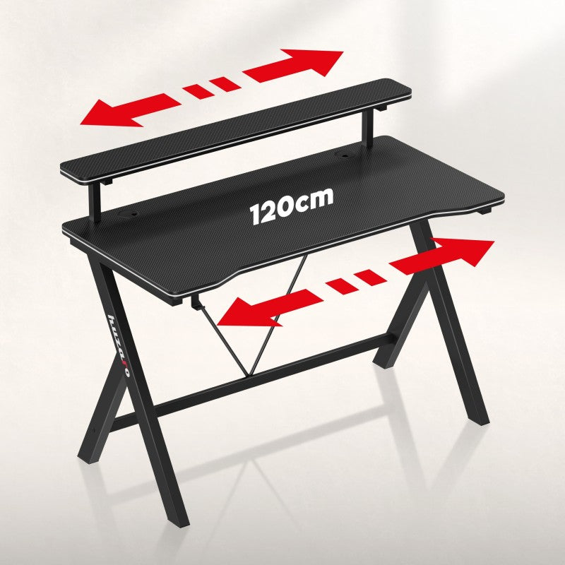 Huzaro Hero 1.9 Black 120 cm gaming stol - slika 12