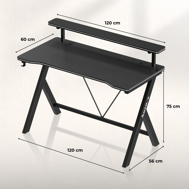 Huzaro Hero 1.9 Black 120 cm gaming stol - slika 13
