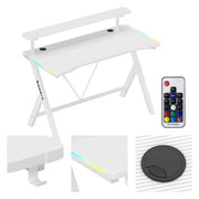 Huzaro Hero 1.9 RGB White 120 cm gaming stol - slika 1