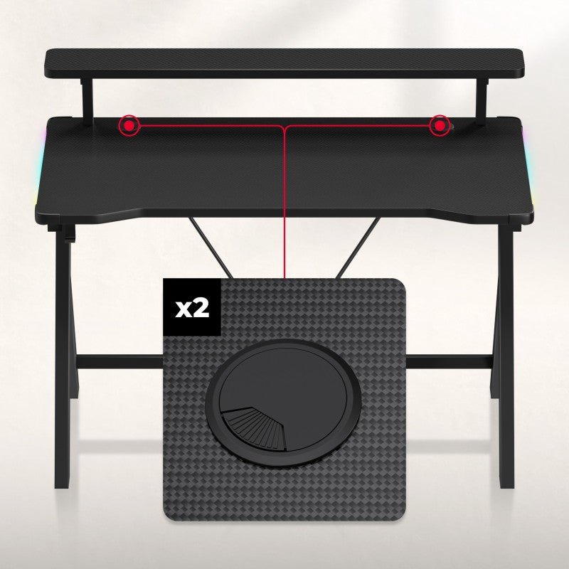 Huzaro Hero 1.9 RGB gaming stol 120 cm - slika 17