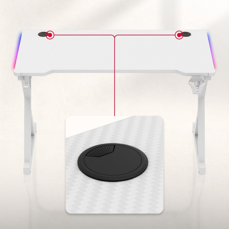 Huzaro Hero 2.3 RGB White 120 cm gaming stol - slika 11