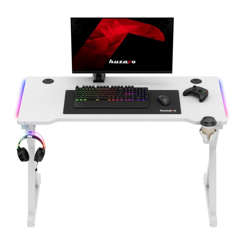 Huzaro Hero 2.3 RGB White 120 cm gaming stol - slika 16