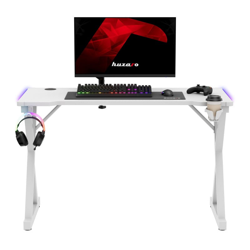 Huzaro Hero 2.3 RGB White 120 cm gaming stol - slika 18