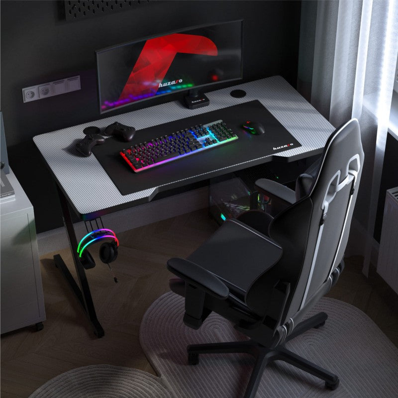 Huzaro Hero 2.5 White 120 cm gaming stol - slika 4