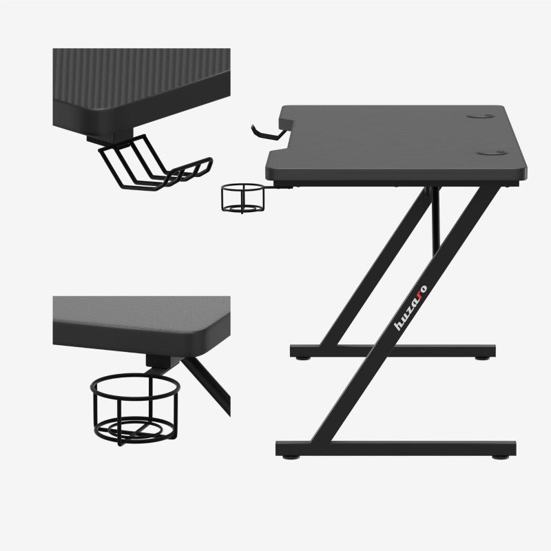 Huzaro Hero 2.5 Black 120 cm gaming stol - slika 3