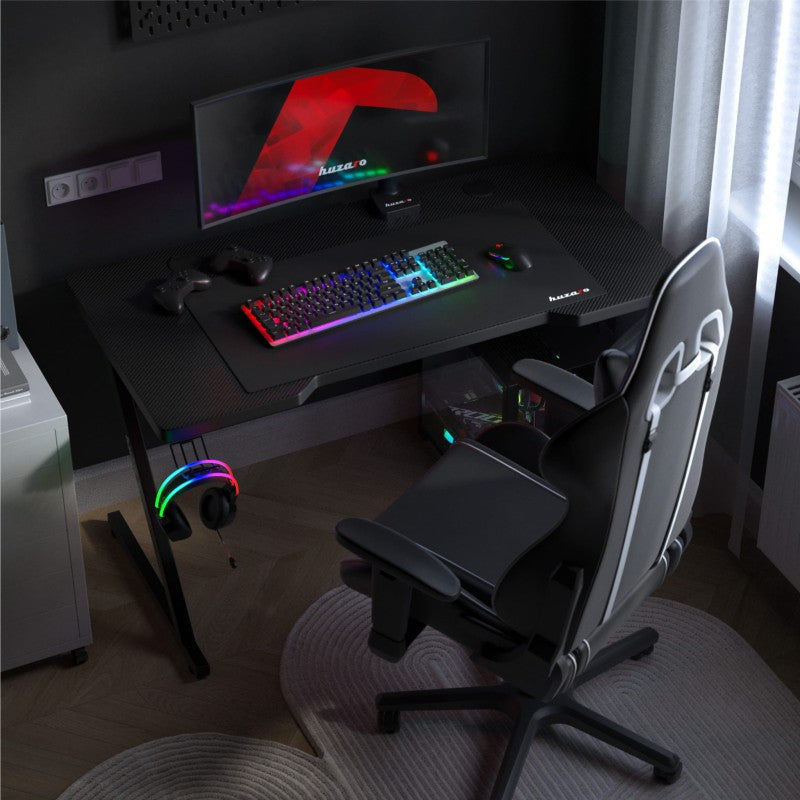 Huzaro Hero 2.5 Black 120 cm gaming stol - slika 4