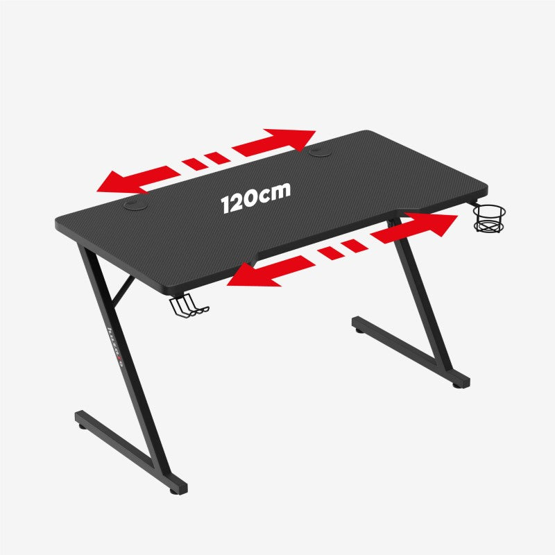 Huzaro Hero 2.5 Black 120 cm gaming stol - slika 5