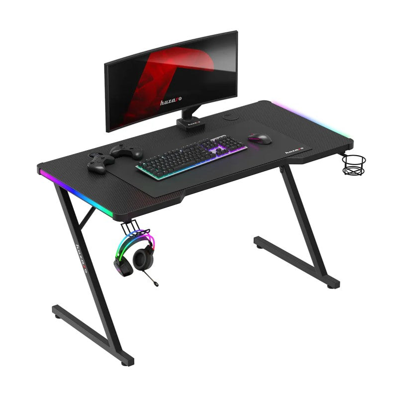 Huzaro Hero 2.5 RGB Black 120 cm gaming stol - slika 1