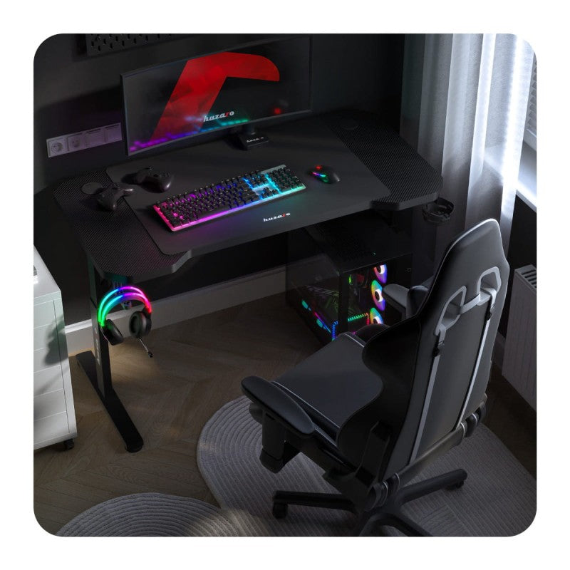 Huzaro Hero 2.6 Black 120 cm gaming stol - slika 4