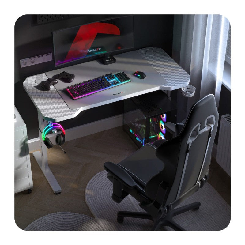 Huzaro Hero 2.6 White 120 cm gaming stol - slika 4