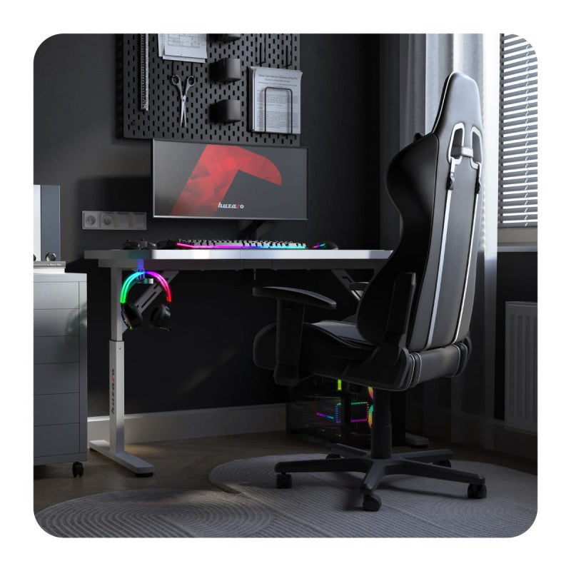 Huzaro Hero 2.6 White 120 cm gaming stol - slika 12