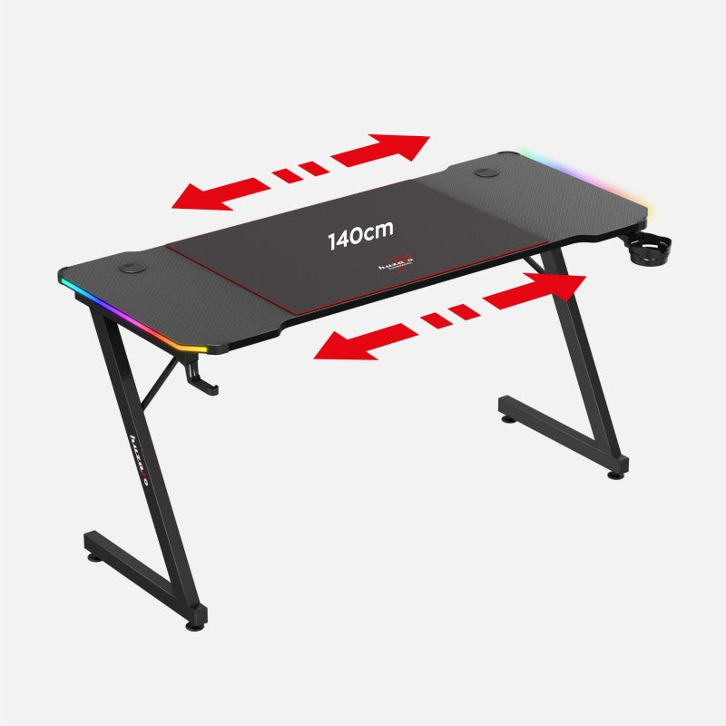 Huzaro Hero 3.3 Black 140 cm gaming stol - slika 8