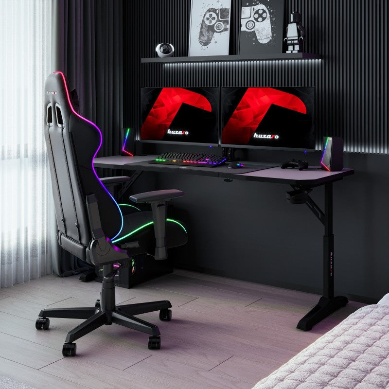 Huzaro Hero 4.6 Black 160 cm gaming stol - slika 4