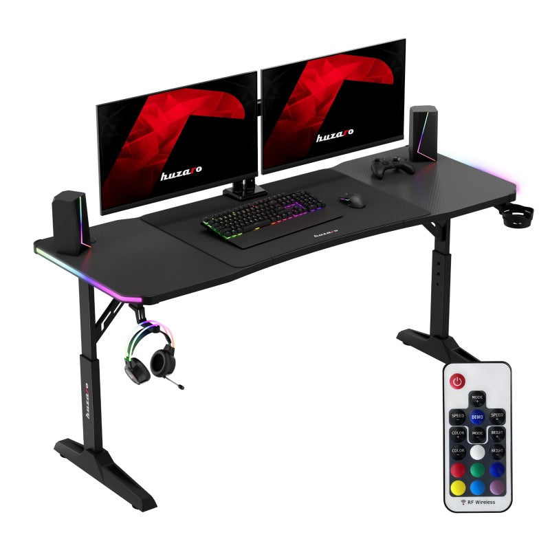 Huzaro Hero 4.6 RGB Black 160 cm gaming stol - slika 1