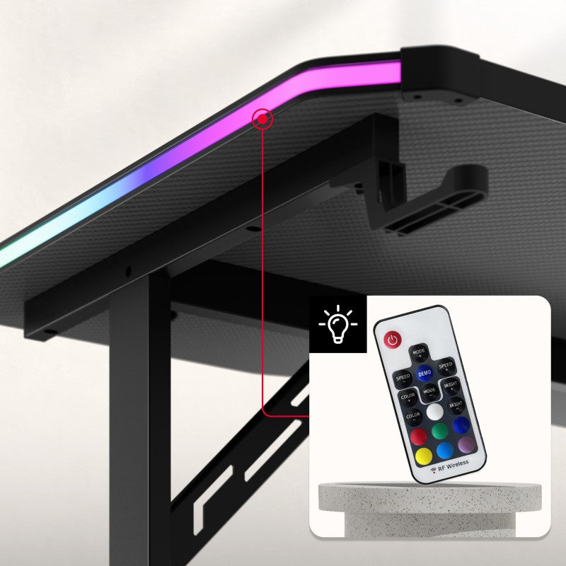 Huzaro Hero 4.6 RGB Black 160 cm gaming stol - slika 3