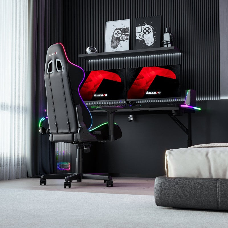 Huzaro Hero 4.6 RGB Black 160 cm gaming stol - slika 26