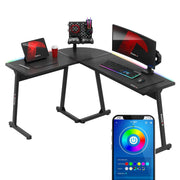 Huzaro Hero 6.0 RGB Black 147 cm kutni gaming stol - slika 1